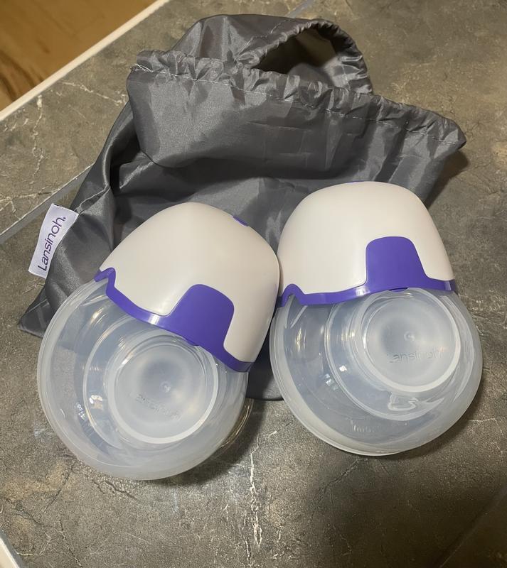 Electric breast pump - 53750 - Lansinoh - wearable / hands-free / adjustable