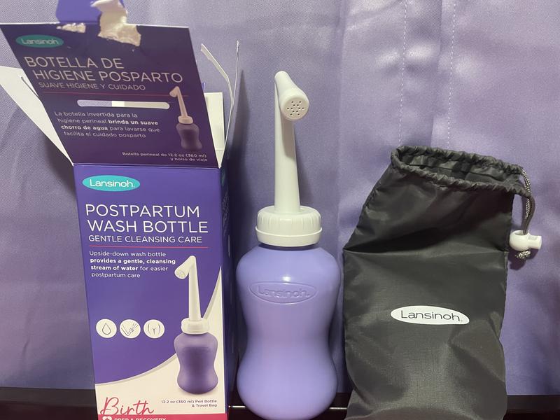 Lansinoh Upside Down Peri Bottle for Postpartum Care and Gentle
