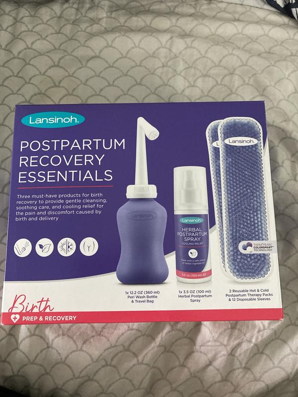 Postpartum Recovery Essentials Kit for Labor&Delivery, All-in-One  Postpartum Kit Includes PERI Bottle, Herbal Cooling Spray, Herbal Cooling  Liners