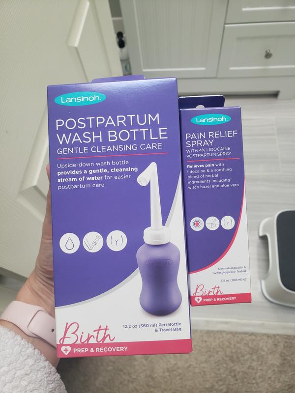 Lansinoh Postpartum Peri Wash Bottle in Purple