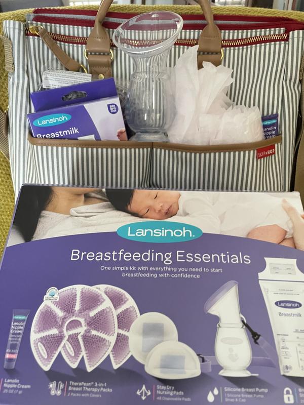 Lansinoh Breastfeeding Starter Set for Nursing Mothers, Breastfeeding Gift  for Baby Showers and New Moms, Contains Nursing Essentials and Breast  Therapy 