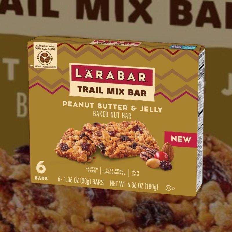 Peanut Butter & Jelly Trail Mix Baked Nut Bar