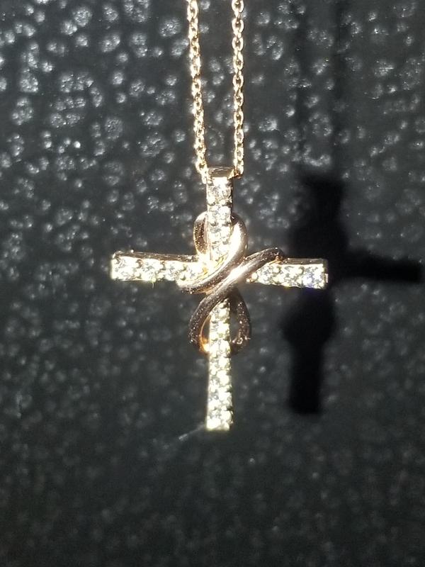 Le vian chocolate diamond cross clearance necklace