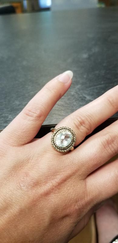 I pair the strawberry gold with my yellow gold LeVian on my other hand for daily wear. They go with most everything!