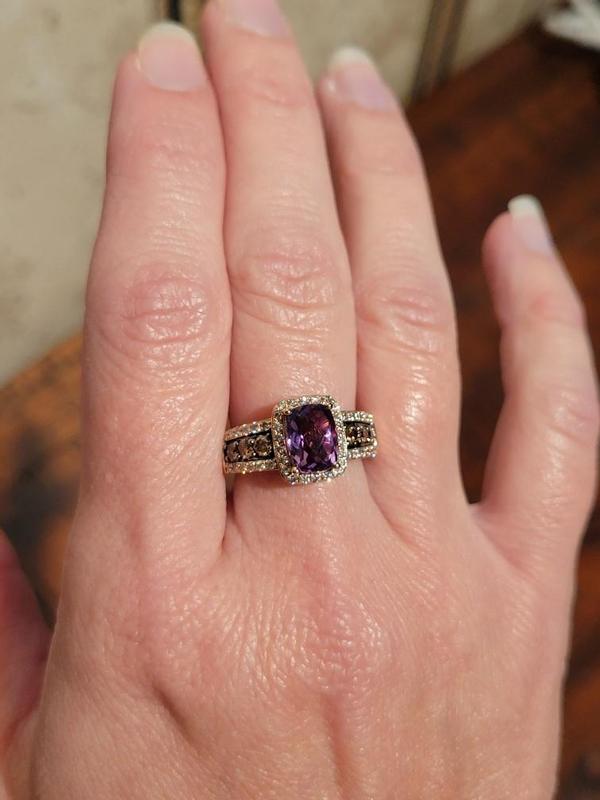 Le vian amethyst hot sale ring strawberry gold