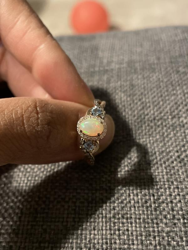 Le vian opal sale ring strawberry gold