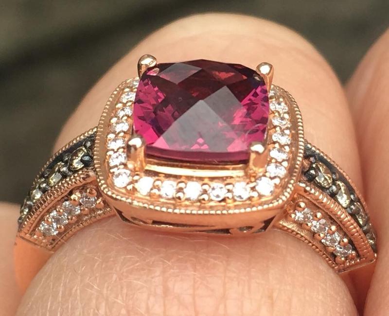 Le Vian® Raspberry Rhodolite (1-5/8 ct. t.w.) & Diamond (1/3 ct. t.w ...