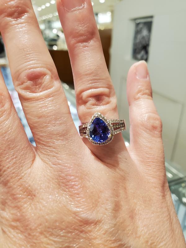 Levian tanzanite deals chocolate diamond ring