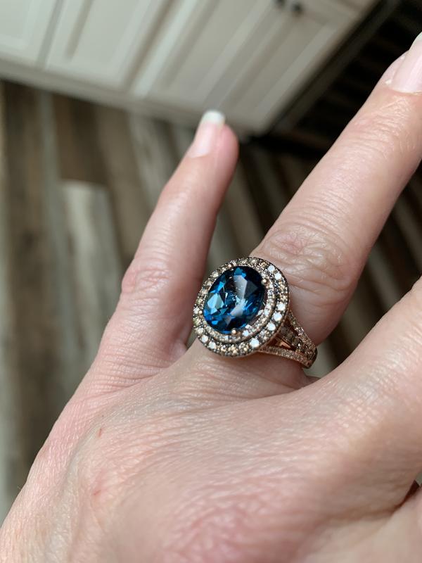 Le vian blue hot sale diamond ring