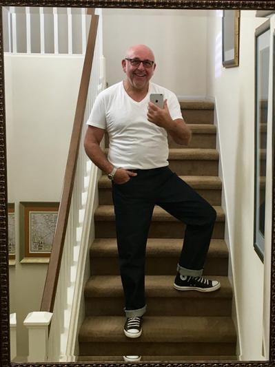 Not a great selfie- Converse Tall’s with 501’s