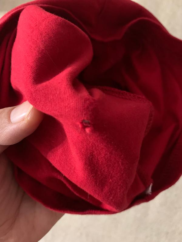 the hole in the tshirt