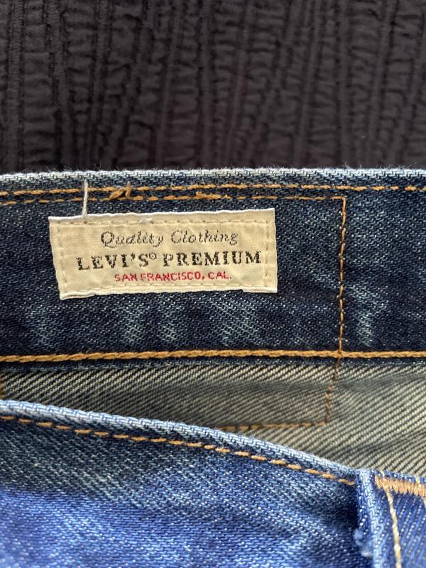 Levi's premium selvedge jeans hotsell