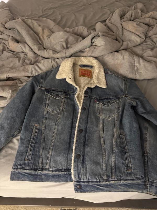 Levis mustard sherpa jacket best sale