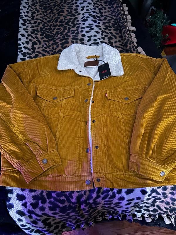 90s Sherpa Corduroy Trucker Jacket - Brown | Levi's® US