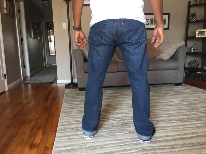 Unwashed with about two weeks of regular wear