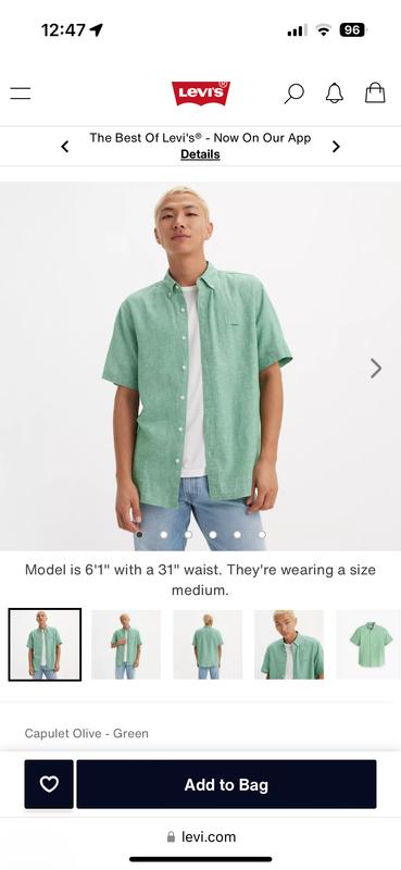 Green in product photo