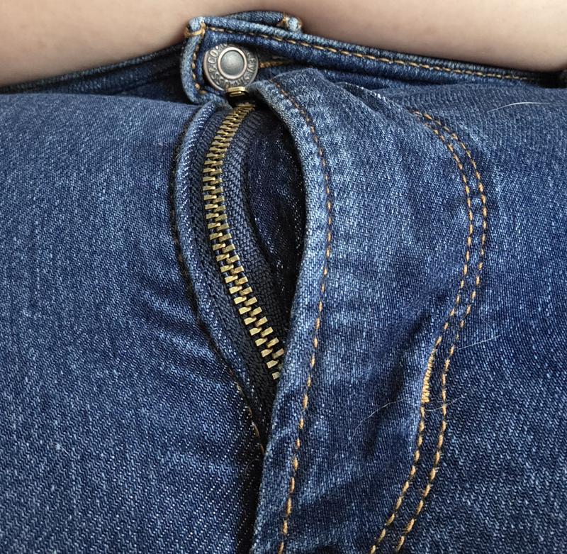 Zipper now exposed