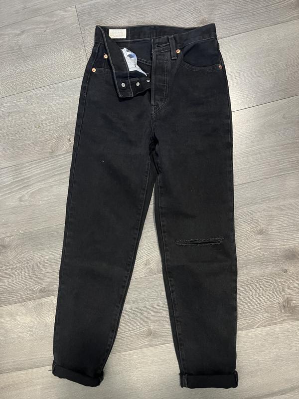 Levi's® Plus 80S MOM - Jeans Tapered Fit - not to interrupt/black denim -  Zalando