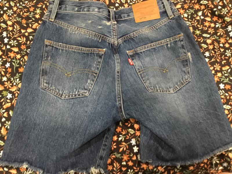 Front, side, and back of the 501 Levi’s Jorts