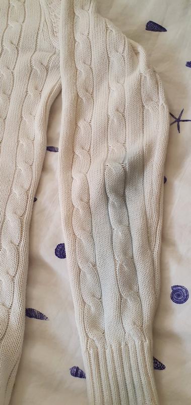 More blue dye from the jeans on the arm of my cream jumper