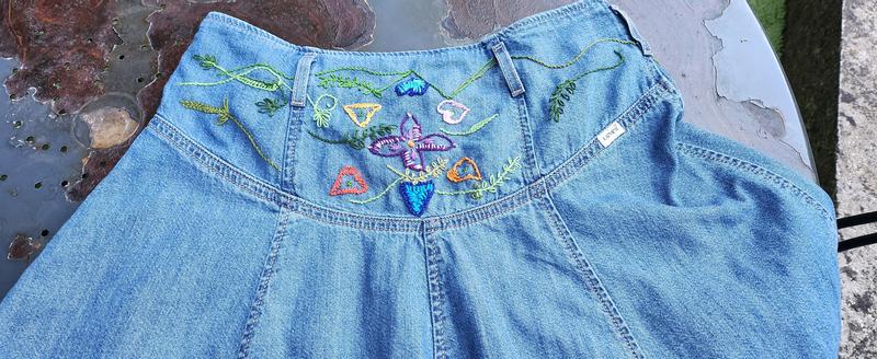 Button Front Circle Skirt Medium Wash Levi s US