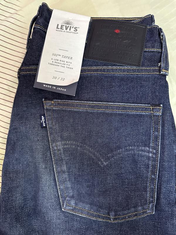 Made In Japan 502™ Taper Fit Selvedge Men's Jeans - Medium Wash | Levi ...