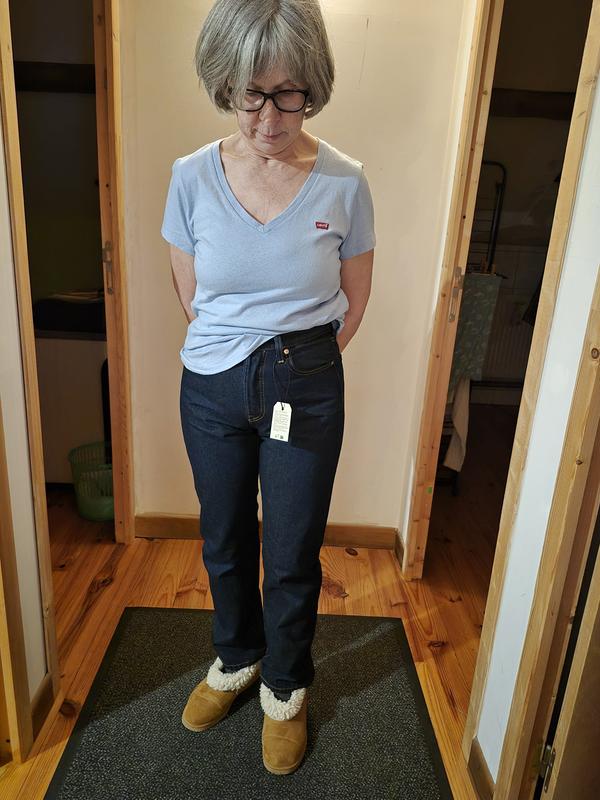 T-shirt col V Perfect - Chambray Blue Slub