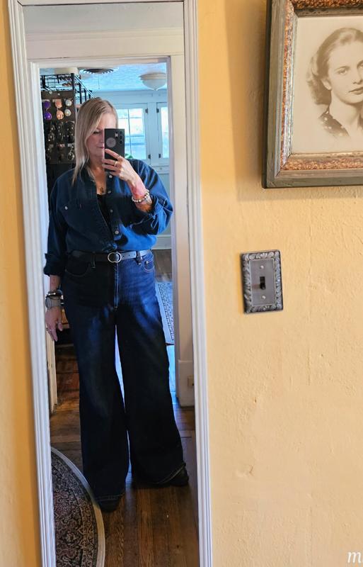 Double denim with my jean shirt from the 90s.