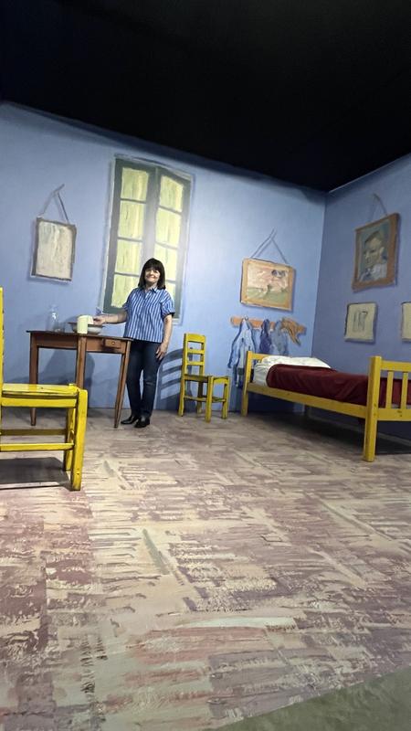 En un evento de Van Gogh.