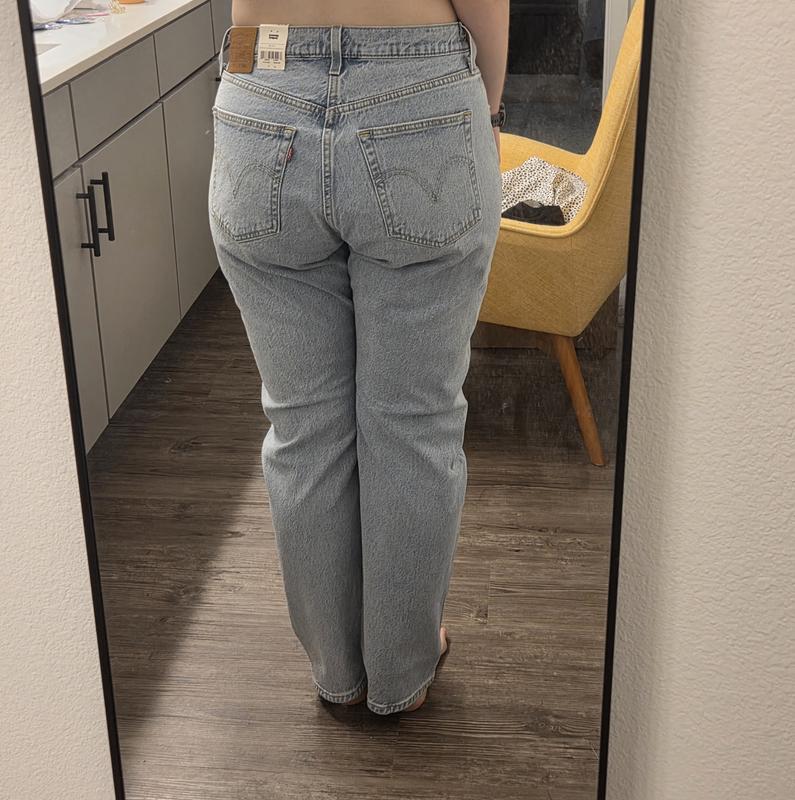 While these jeans are a lot looser than the black variant, I will definitely need to hem them! They are longer than others.