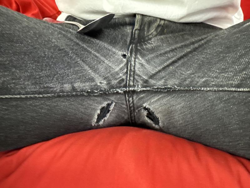 Photo from ripped jeans