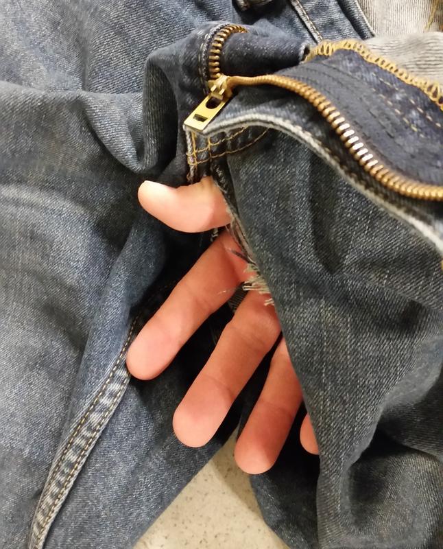 hand sticking out for frame of reference.