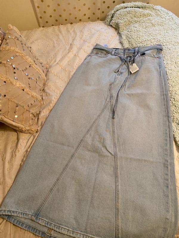 Iconic Long Skirt - Medium Wash