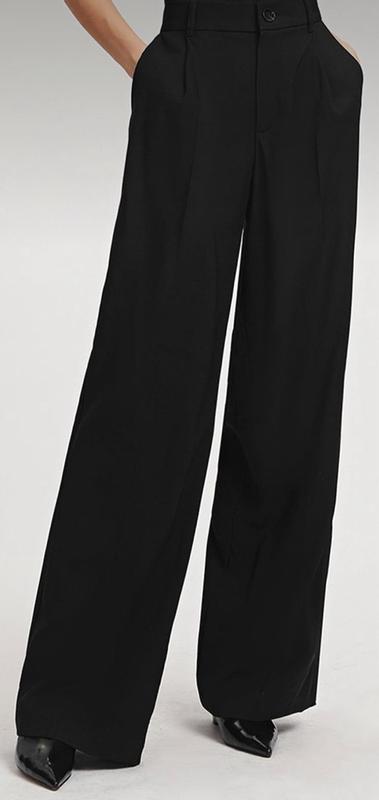 Pleated Wide Leg Trousers - Black | Levi's® CZ