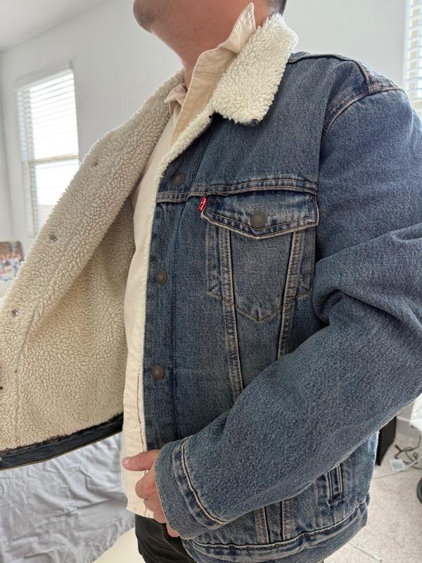 Type Iii Sherpa Trucker Jacket Medium Wash Levi s CA