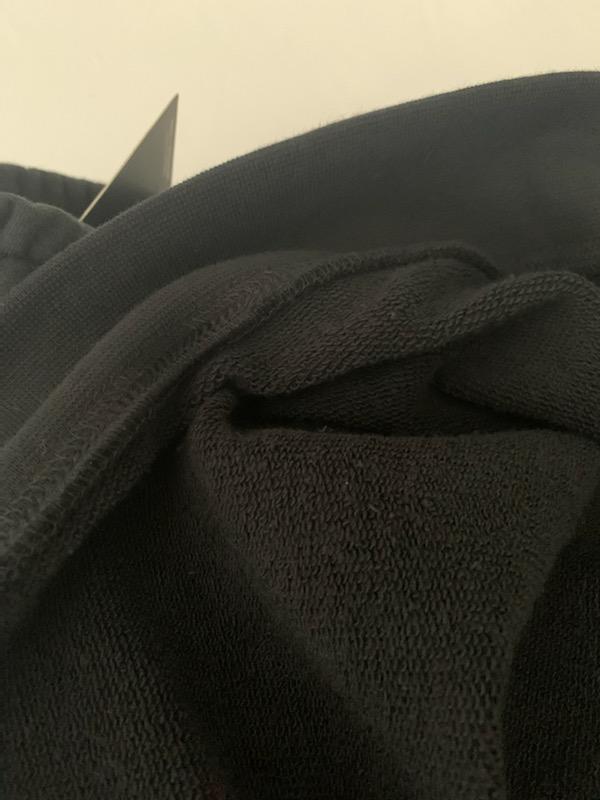 Interior lining is loop-back (terry cloth "like")