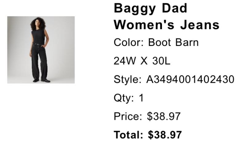 What i ordered.