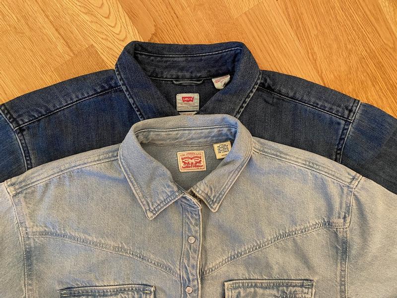 Men's L women's S shoulders identical