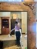 Mirror tricks to distract my cat, he didn't threaten to attack me in the jeans that fit, cant undo typing... attack me