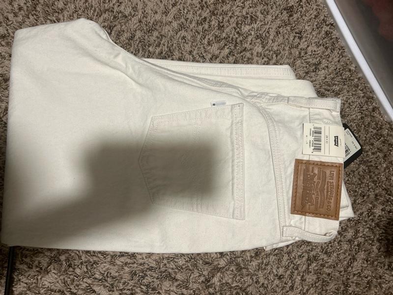 Levis mom jeans white best sale