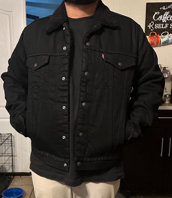 Type Iii Sherpa Trucker Jacket Black Levi s US