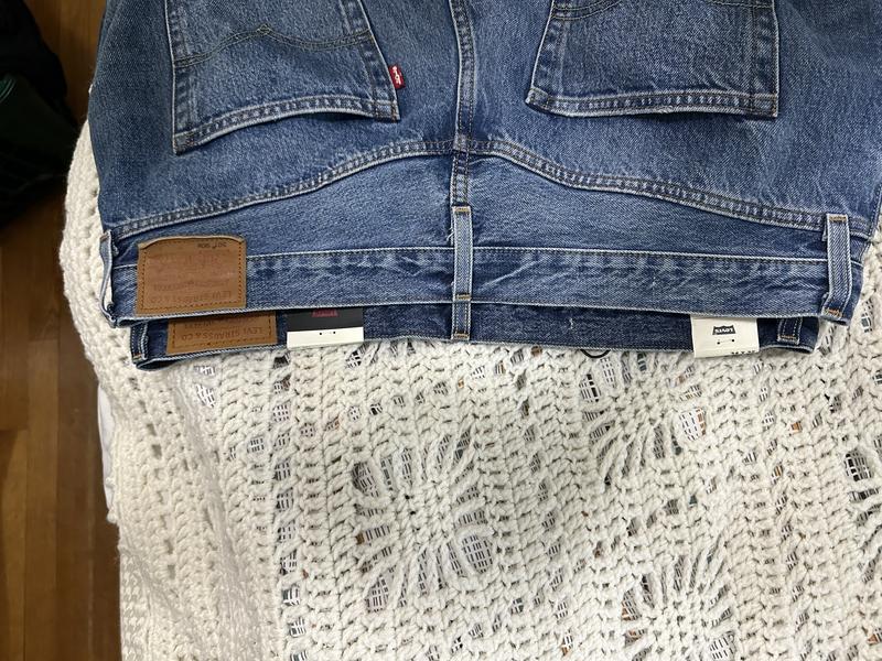 The pair I bought in the exact same size in July is on top. The bottom pair (same size and style) is the new pair. Huge difference in size and fit.