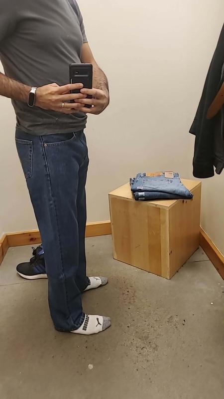Jean try on