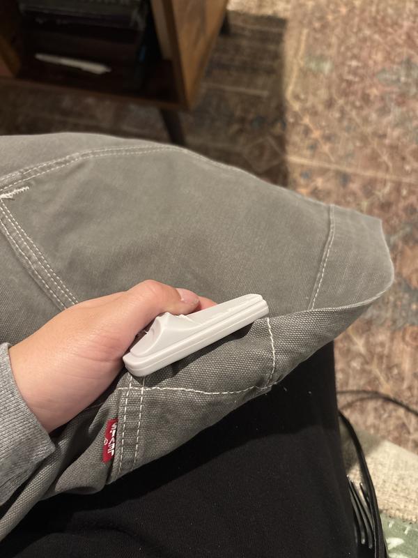 Security tag left on jacket