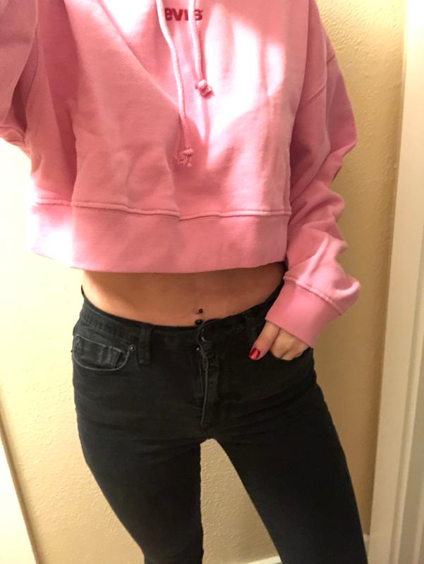 Levis crop hoodie best sale