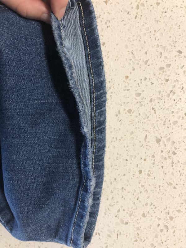 Frayed hem