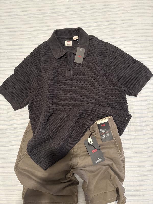 This will go nice with brown shorts.