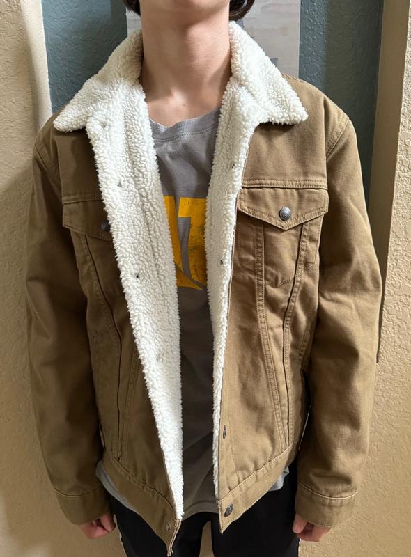 Levis sherpa brown best sale