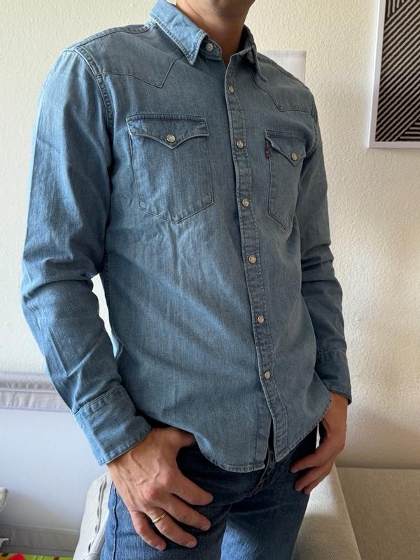 Barstow Western Denim Shirt - Light Wash