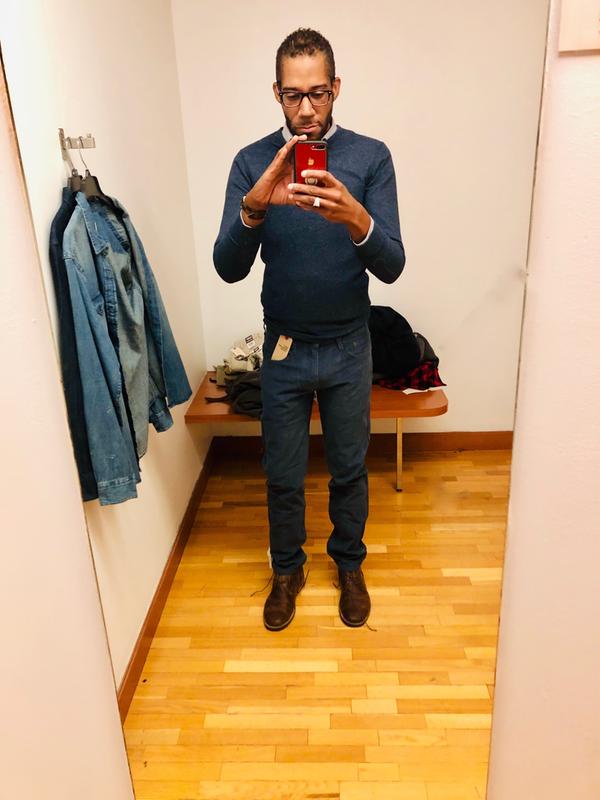 Check out the Levi's 502 in Ombre blue